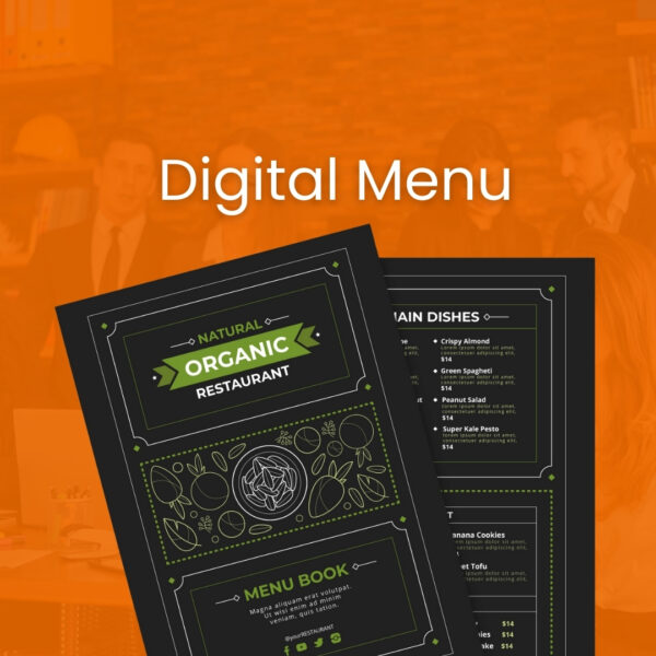 Digital menu for SMEs